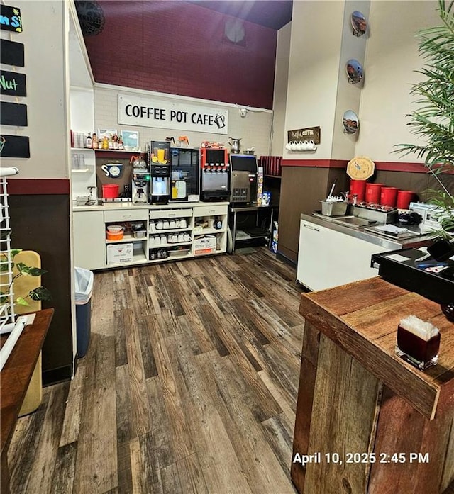 23716 Washington St # 1/ # 2, Independence, WI 54747 - kitchen featuring wood finished floors