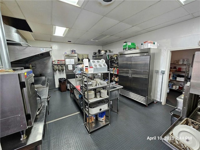 23716 Washington St # 1/ # 2, Independence, WI 54747 - miscellaneous room with a drop ceiling