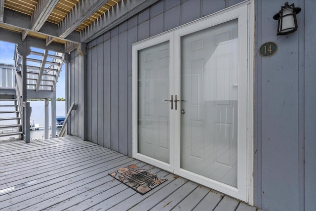 131 Lance Dr Unit 14, Twin Lakes, WI 53181 - deck featuring stairway