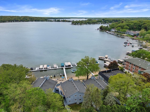 131 Lance Dr Unit 14, Twin Lakes, WI 53181 - bird's eye view of a large body of water