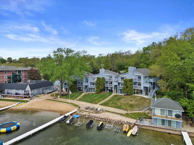 131 Lance Dr Unit 14, Twin Lakes, WI 53181 - drone / aerial view of a large body of water