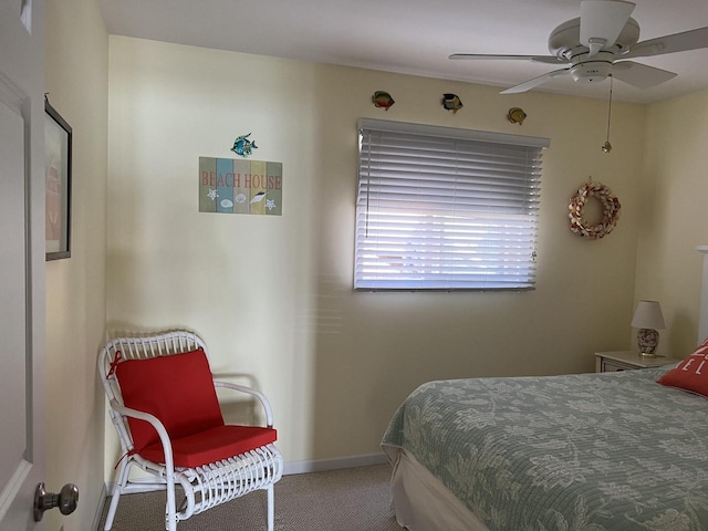 131 Lance Dr Unit 14, Twin Lakes, WI 53181 - carpeted bedroom with baseboards and ceiling fan