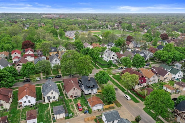 2976 N 40th St, Milwaukee, WI 53210 - aerial view of property and surrounding area with nearby suburban area