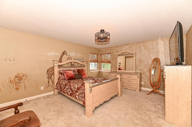 8940 Marie Ct, Mount Pleasant, WI 53406 - bedroom with light colored carpet and baseboards