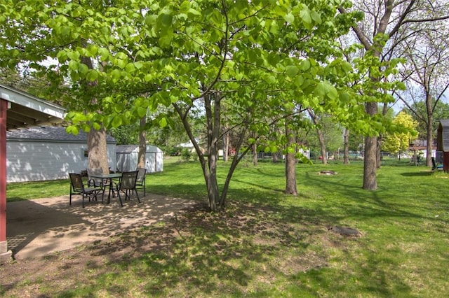 320 E Linden St, Chippewa Falls, WI 54729 - view of grassy yard featuring a patio