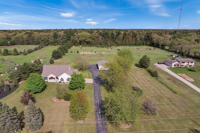 N2242 Keller Rd, Marinette, WI 54143 - overview of rural landscape featuring a heavily wooded area