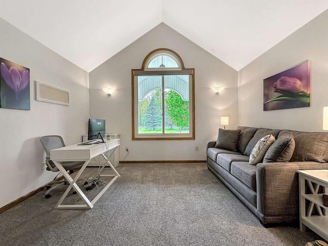 N2242 Keller Rd, Marinette, WI 54143 - carpeted office with vaulted ceiling and baseboards