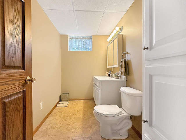 N2242 Keller Rd, Marinette, WI 54143 - half bath with toilet, baseboards, and vanity
