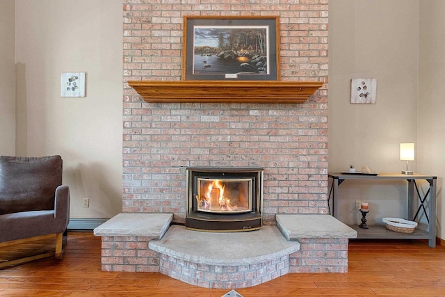N3270 State Rd 76, Hortonville, WI 54944 - detailed view of baseboard heating, wood finished floors, and baseboards
