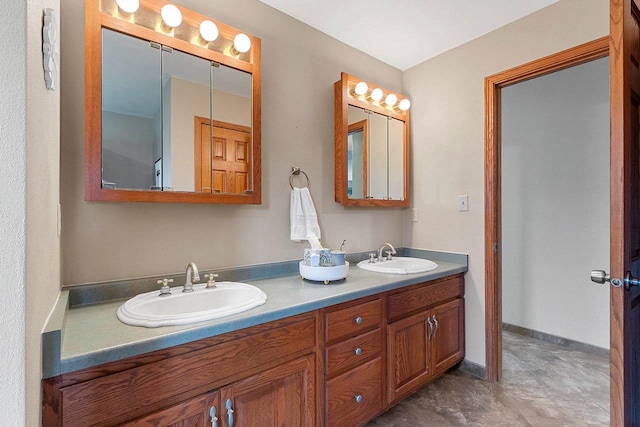 N3270 State Rd 76, Hortonville, WI 54944 - full bathroom featuring double vanity