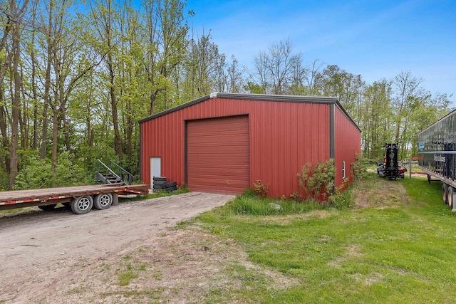 N3270 State Rd 76, Hortonville, WI 54944 - view of outdoor structure featuring dirt driveway