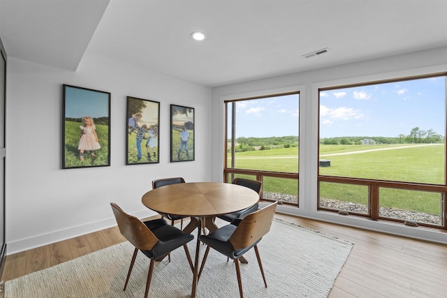 4230 Dalby Rd, Black Earth, WI 53515 - dining room featuring wood finished floors, recessed lighting, and baseboards