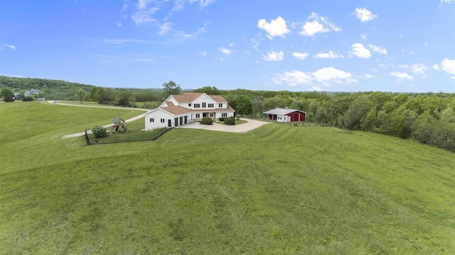 4230 Dalby Rd, Black Earth, WI 53515 - aerial view of sparsely populated area featuring a heavily wooded area