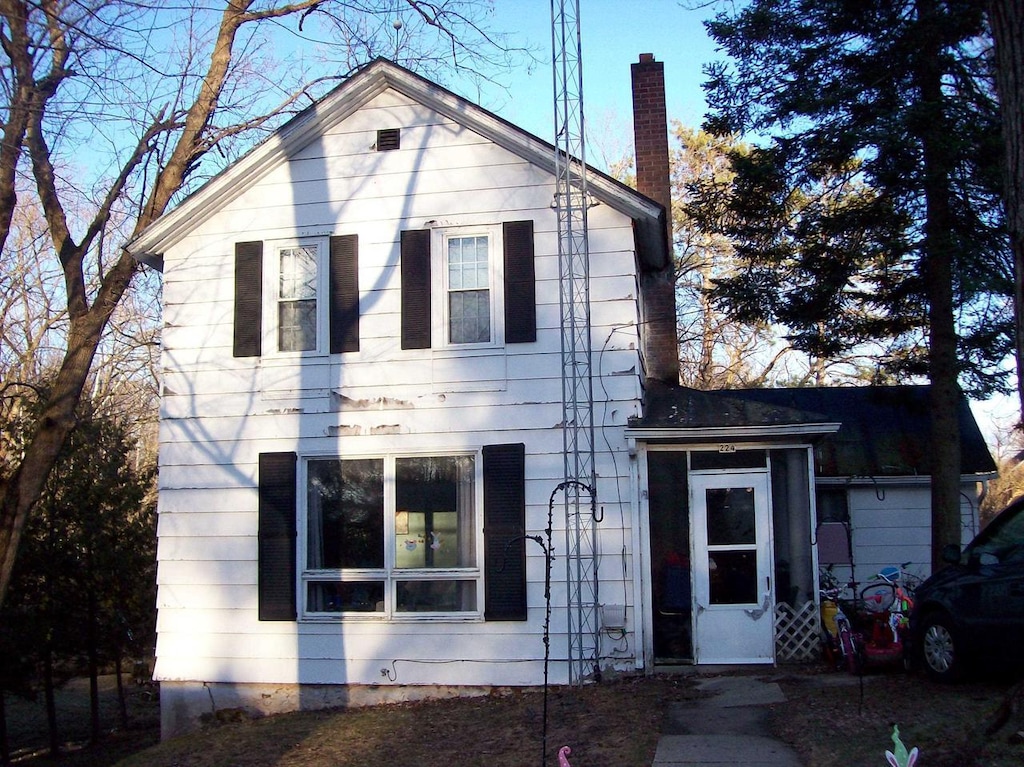 224 N Main St, Westfield, WI 53964 - view of front of house with a chimney