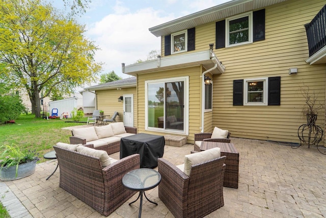 1089 Audrey Ct, North Fond Du Lac, WI 54937 - view of patio with an outdoor living space