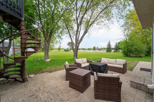 1089 Audrey Ct, North Fond Du Lac, WI 54937 - view of patio with an outdoor hangout area