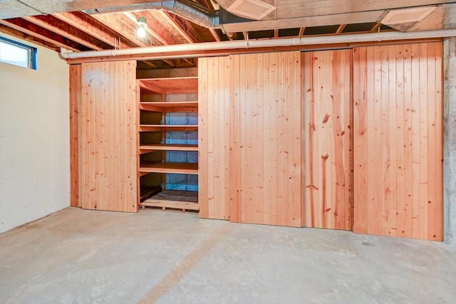 6460 Shady Bend Rd, Verona, WI 53593 - below grade area featuring wooden walls
