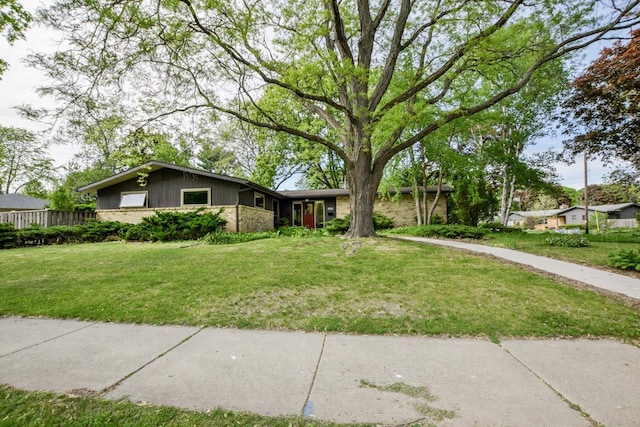 5102 Marathon Dr, Madison, WI 53705 - mid-century modern home featuring brick siding