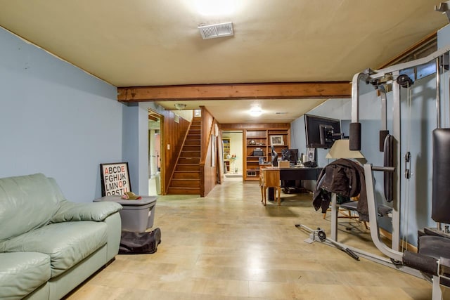 5102 Marathon Dr, Madison, WI 53705 - exercise room featuring light wood-style floors