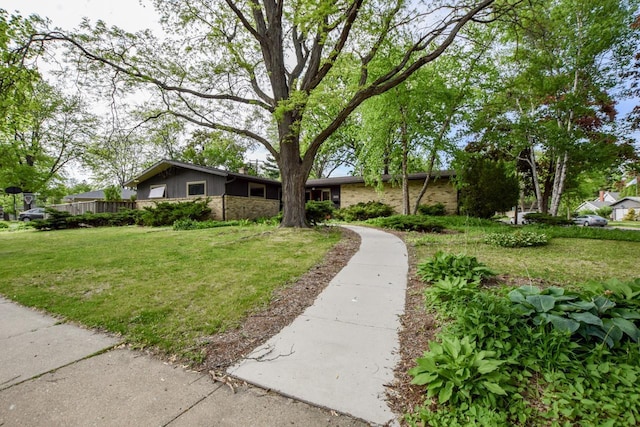 5102 Marathon Dr, Madison, WI 53705 - view of front of house with a front yard