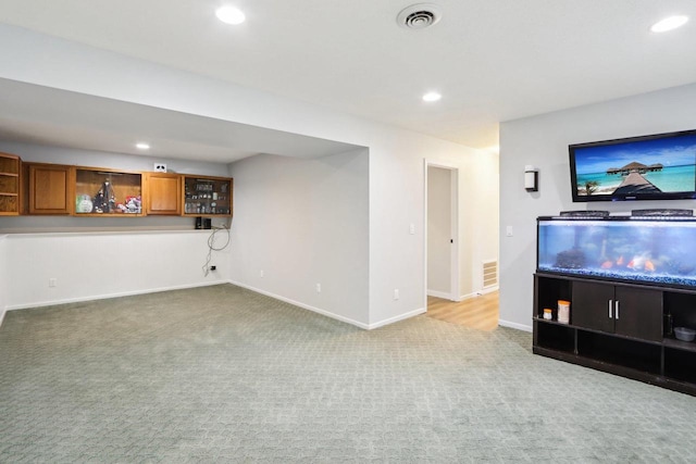 1902 Winfield Dr, Reedsburg, WI 53959 - unfurnished living room featuring carpet, recessed lighting, and baseboards