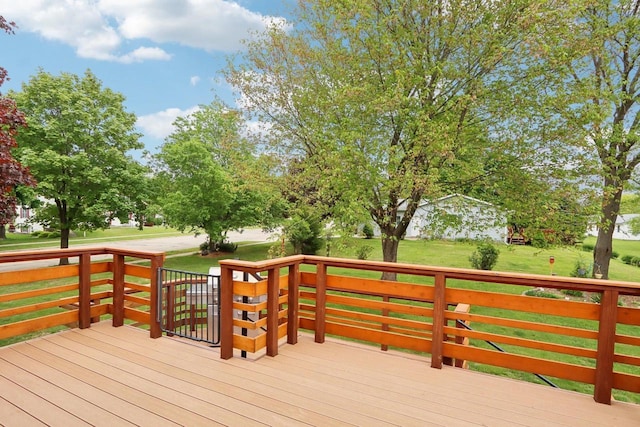 1902 Winfield Dr, Reedsburg, WI 53959 - deck with a yard