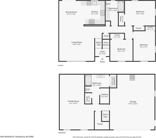 1902 Winfield Dr, Reedsburg, WI 53959 - property floor plan
