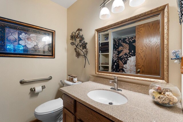 N3154 River Bend Dr, Peshtigo, WI 54157 - bathroom featuring toilet and vanity