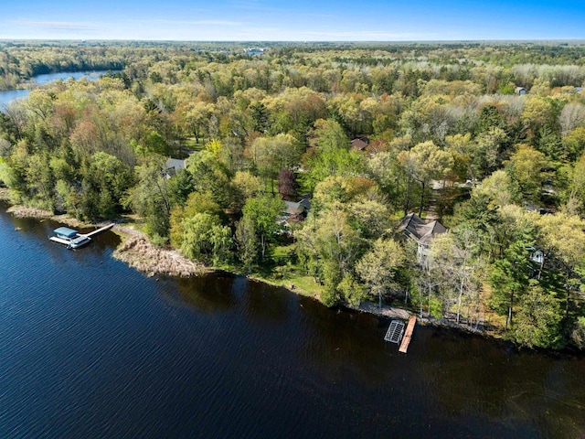 N3154 River Bend Dr, Peshtigo, WI 54157 - view of property location featuring a heavily wooded area and a large body of water