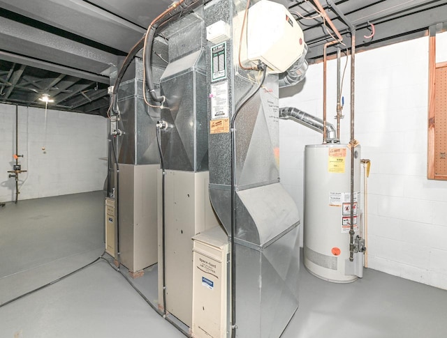 9530 W Debbie Ln, Milwaukee, WI 53224 - utility room with gas water heater