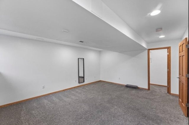 2605 River Ridge Drive, Waukesha, WI 53189 - finished basement featuring carpet floors and baseboards