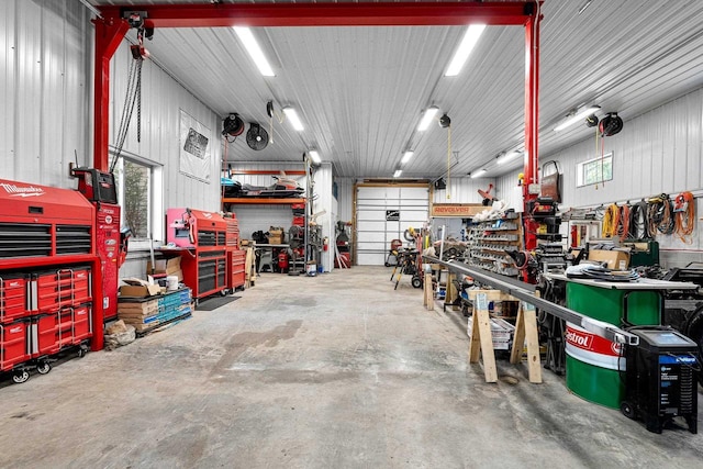 15393 Jacklin Heights Cir, Crivitz, WI 54114 - garage with a workshop area
