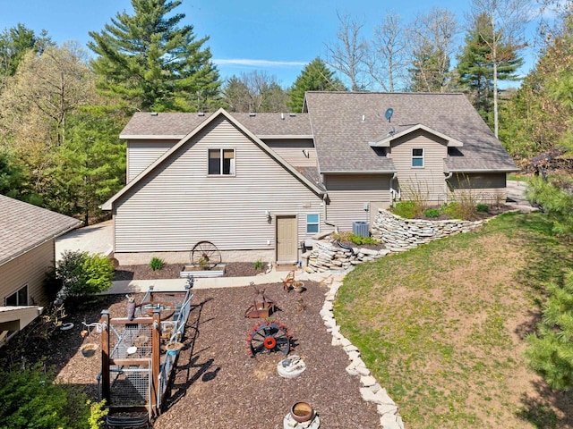 15393 Jacklin Heights Cir, Crivitz, WI 54114 - rear view of house with roof with shingles