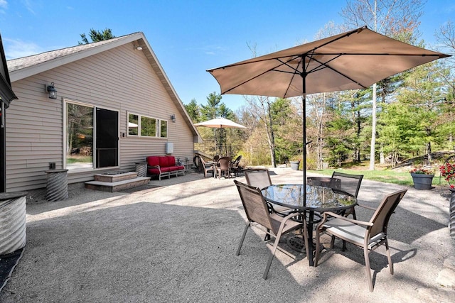 15393 Jacklin Heights Cir, Crivitz, WI 54114 - view of patio / terrace with outdoor dining space