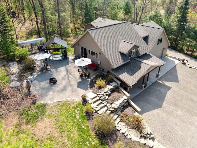 15393 Jacklin Heights Cir, Crivitz, WI 54114 - view from above of property featuring a forest
