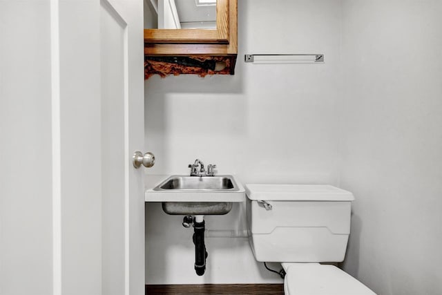 427 Robbins St, Seymour, WI 54165 - half bathroom with toilet and a sink