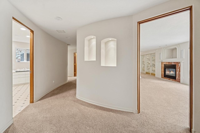 58 Oakridge Ct, Fond Du Lac, WI 54937 - corridor with carpet floors, baseboards, and recessed lighting