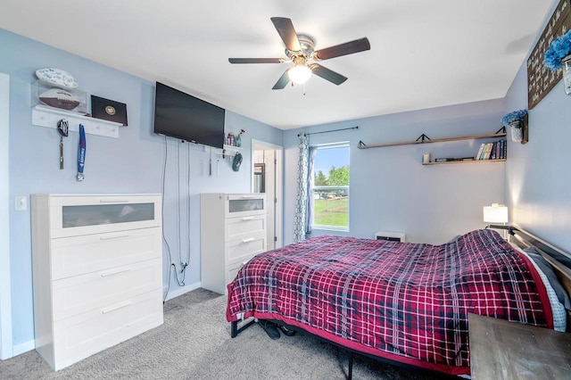 900 Edgewater Dr, Merrill, WI 54452 - carpeted bedroom with a ceiling fan and baseboards