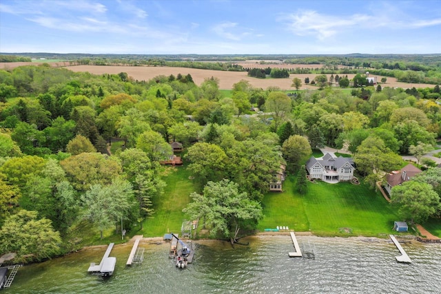 N8991 E Miramar Dr Unit N8993, East Troy, WI 53120 - drone / aerial view of a nearby body of water