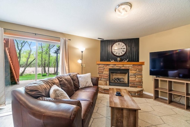 3829 Nicholas Dr, Menomonie, WI 54751 - living room with a fireplace