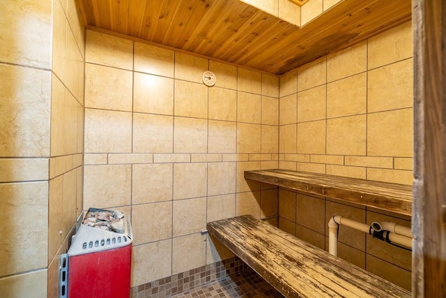 3829 Nicholas Dr, Menomonie, WI 54751 - sauna / steam room featuring wooden ceiling
