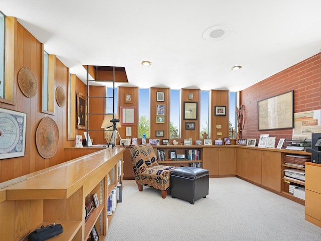 4701 4th St, Kenosha, WI 53144 - office area featuring light carpet