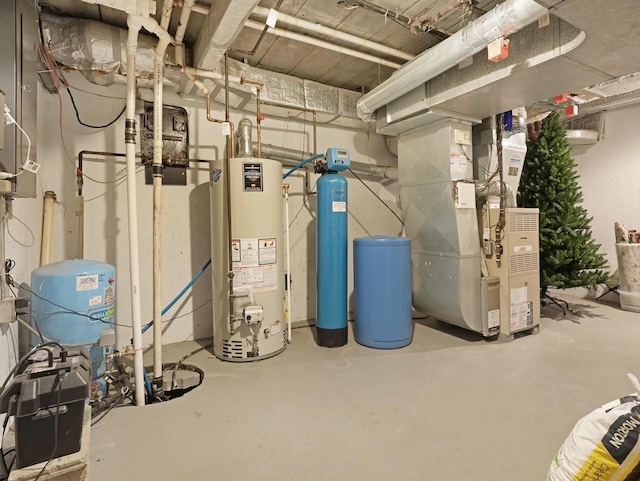 4701 4th St, Kenosha, WI 53144 - utility room featuring water heater and heating unit