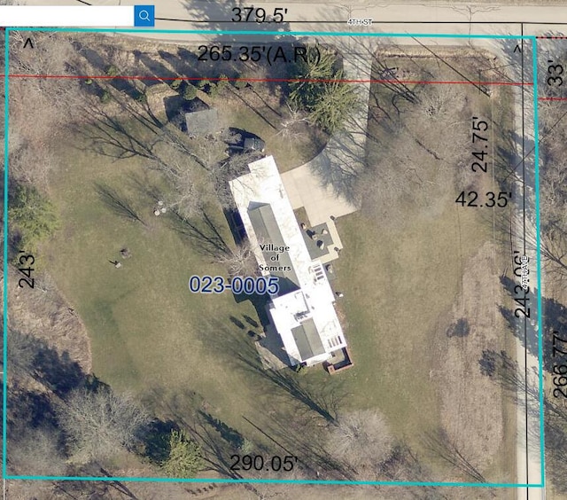 4701 4th St, Kenosha, WI 53144 - aerial overview of property's location with property boundaries highlighted