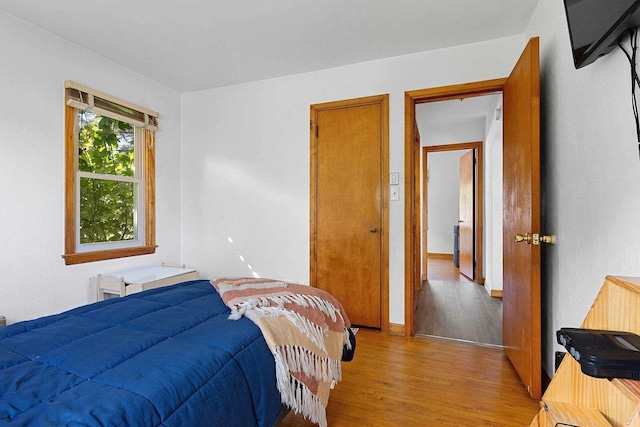W6023 Lake Dr, Shawano, WI 54166 - bedroom with light wood-style floors