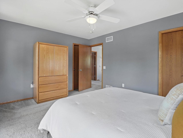 1306 Neponset Trl, Monona, WI 53716 - bedroom featuring light colored carpet, baseboards, and a ceiling fan