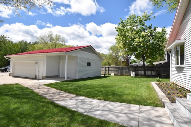 2462 Wallace Lake Rd, West Bend, WI 53090 - view of yard with a detached garage and an outbuilding