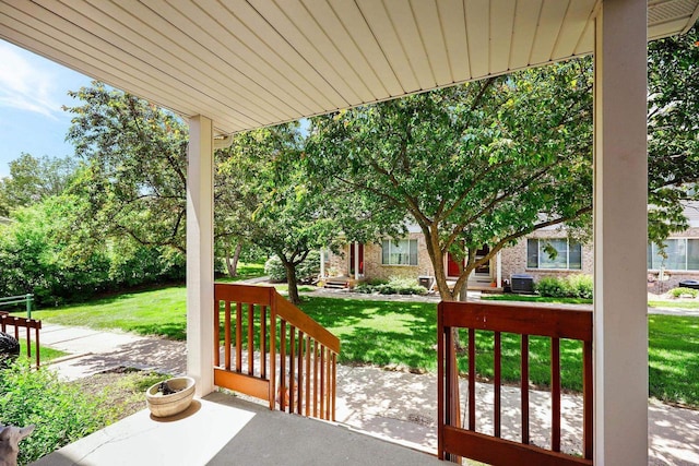 6911 Raymond Rd, Madison, WI 53711 - view of patio / terrace with central AC