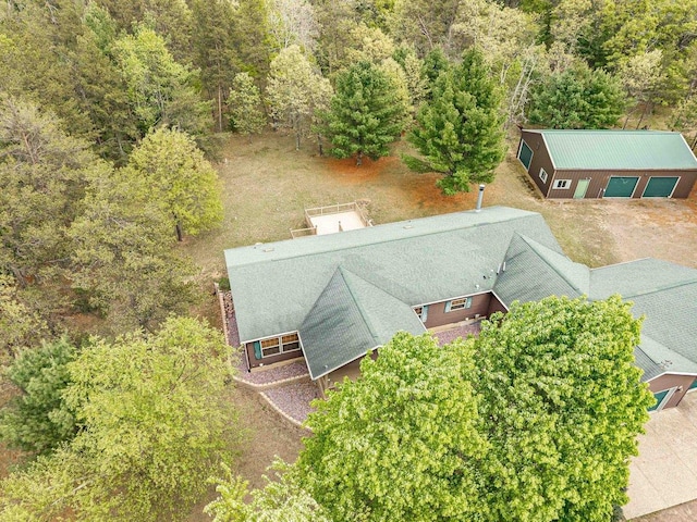 618 Little Fawn Dr, Nekoosa, WI 54457 - aerial view of property and surrounding area with a forest