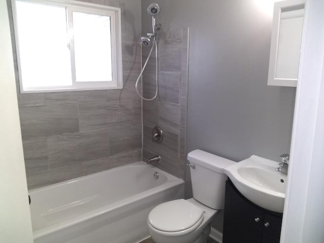 8594 W Villard Ave, Milwaukee, WI 53225 - full bath featuring vanity, shower / tub combination, and toilet